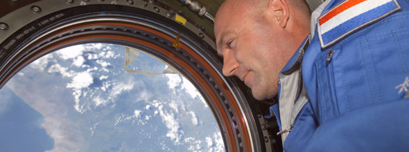 Andre Kuipers in space