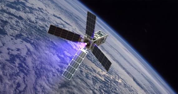 Cubesat Ambipolar Thruster Satellite