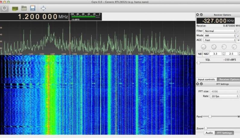 GQRX Main Screen