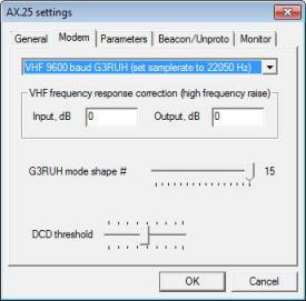 MixW Mode Packet AX25 Modem