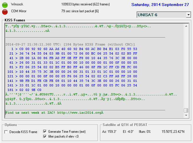 UniSAT-6_TLM_27-09-2014_2126UTC