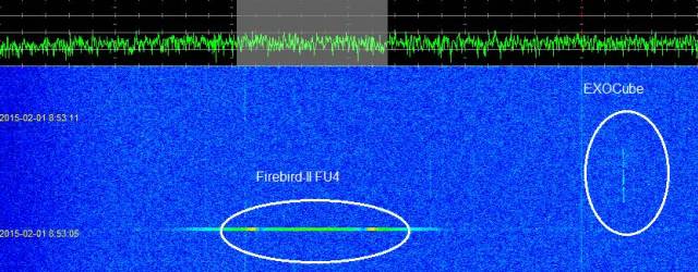FB-2 FU4 and EXOCube 01-02-2015 07:48 UTC