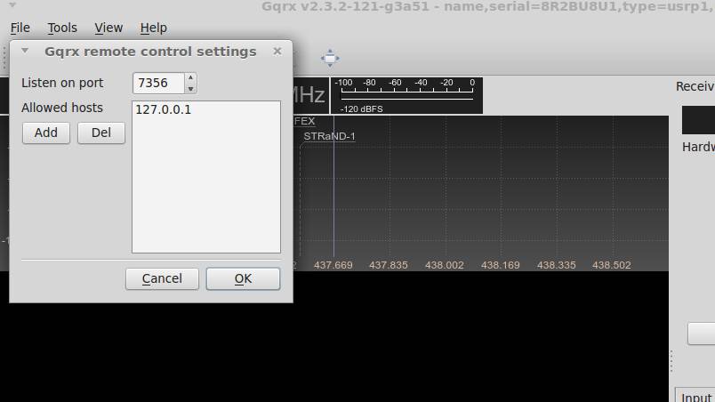 gqrx-remote-controle